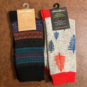 Socks Appeal! NWT Eddie Bauer 2 Pairs, Women’s